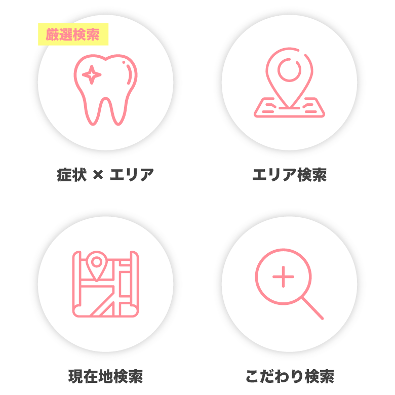 様々な条件で歯科医院を探す