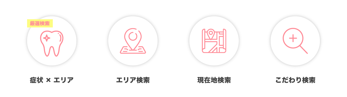 様々な条件で歯科医院を探す
